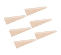 HAPINARY 6pcs Wooden Door Stoppers Triangle Wood Door Stopper Chevron Design Secure Grip Versatile Use