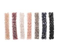 HAPINARY 7pcs Sparkling Hair Barrettes: Bridal Crystal Stone Duckbill Braided Hair Clips Decorative Hairpins Elegant Headwear Accessories for Women Girl