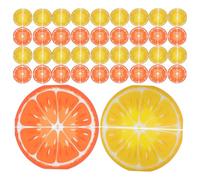 HAPINARY 80pcs Orange Citrus Napkins with Vibrant Lemon Design, 2-Layer Paper Napkins, Sturdy and Absorbent, Tear-Resistant Cocktail Tissues for Large Events and Spring Luncheons, 6.3x3.2