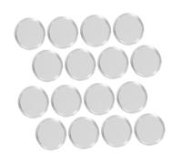 HAPINARY 80pcs Transparent Plastic Coin Holders with Secure Seal Clear Round Protectors for Collectors Dust and Oxidation Resistant Storage Cases Convenient Coin Display and Organization