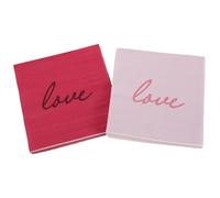 HAPINARY 80pcs Valentine’s Day Disposable Paper Napkins - 2-Ply Red Pink Luncheon Napkins for Party Table Decoration and Romantic Celebration