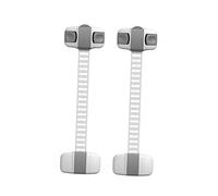 HAPINARY 8pc Boy Girl Security Lock Multifunctional Protective Wardrobe Lock Babyproof Cupboard Hand Secure Grey