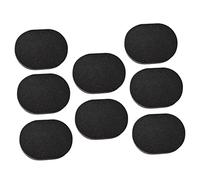 HAPINARY 8pcs Bamboo Charcoal Face Sponges Soft Makeup and Washing Sponges for Facial Cleaning Black Cosmetic for Home and Travel