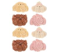 HAPINARY 8pcs Cute Cartoon Dog Resin Charms for Jewelry Making and DIY Projects, Compact and Portable Flatback Puppy Decorations for Phone Case and Hair Clips On-the-go Creativity