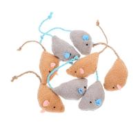 HAPINARY 8pcs Interactive Plush Mouse Toys for Cats Realistic Design to Engage Indoor Cats Stimulates Hunting Instincts and Provides Exercise for All Breeds