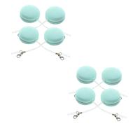 HAPINARY 8pcs Macaron Shaped Screen Cleaning Cloths for Phones Tablets and Glasses Portable Lanyard Design Lint Wipes for Dust and Smudge Removal