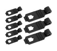HAPINARY 8pcs No-drill Dash Cam Strap Fastener Hook for Rearview Mirror, Wear-resistant Abs Material with Firm Stabilization, Car Interior Dvr Accessory for Mirror Dashcam Front and Rear