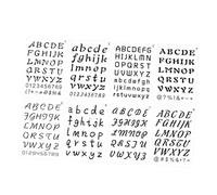 HAPINARY 8Pcs Reusable English Letter and Number Stencils Pet Templates for Painting Lettering Crafting DIY Drawing Scrapbook Journal and Wall Decoration