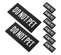 HAPINARY 8Pcs Service Dog Training Vest Patches for Pet Harness - Embroidered Assistance Dog Security Tags with Hook and Loop - Warning Patch Set for Service Animal Use