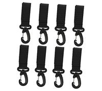 HAPINARY 8pcs Stroller Hook Set Rotating Pram Clips for Hanging Bags Diaper Bags and Toys Buggy Accessories for Parents