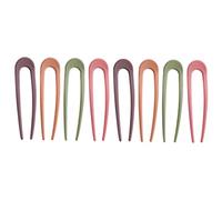 HAPINARY 8pcs U Shaped Hair Pins Elegant French Style Hair Forks for Updo for Women for Parties Festivals and Daily Wear