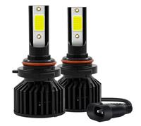 HAPINARY 9006 LED Headlight Bulbs 8000lm 50w Car Bulbs with Ip65 Waterproof Rating Aviation Aluminum Material for Wider and Farther Lighting
