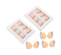 HAPINARY 9Pair Silicone Lash Mannequin Eyelids Replacement Soft Realistic Makeup Practice Eyelid Pads for Eyelash Extension Training Tools Removable Skin Tone Lash Mannequin Kit