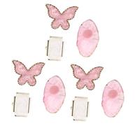 HAPINARY 9pcs Nail Art Pallets Mixing Tray French Manicure Kit Nail Polish Display Plate