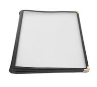 HAPINARY A4 Plastic Book Cover PVC Menu Cover with 8 Page 16 View Practical and Convenient for Cafes and Porterhouses