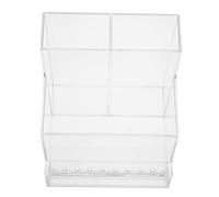 HAPINARY Acrylic Desktop Storage Box for DIY Tools Transparent Tabletop Organizer with Compact Structure Space-saving Makeup and Cosmetic Storage Rack for Office and Home