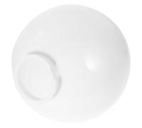 HAPINARY Acrylic Globe Lampshade White Milky 3.7Inch Threaded Neck Replacement Cover for Outdoor Lamp Post and Wall Chandelier Light