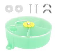 HAPINARY Acrylic Parrot Foraging Ball Bird Food Box with Compartments, Easy to Disassemble and Clean, Suitable for Cockatiel and Mini Macaw, Can be Fixed the Bird Cage Random Color