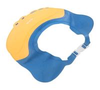 HAPINARY Adjustable Shower Cap Waterproof Hair Washing Visor Hat for Boys with Eye and Ear Protection, Soft Yellow Crocodile Design Bath Safety Shampoo Cap