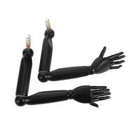 HAPINARY Adjustable Wooden Articulated Mannequin Arm Pair for 4-9 Year Size with Ball Joint, Realistic Left and Right Poseable Artist Model Hands for Visual Merchandising and Dress Form