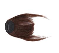 HAPINARY Air Bangs Hair Women Clip Fringe Bangs Real Hair Wig Fashionable Extensions
