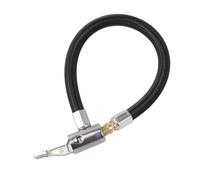 HAPINARY Air Inflator Adapter Extension Air Hose Inflator Adapter for Motorcycle Converting Compatible with Standard Valve Portable Black Rubber Metal