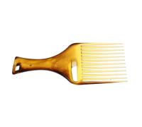 HAPINARY Amber Wide Tooth Comb for Curly Thick Hair Vintage Plastic Hair Stylist Tool for Detangling Adding Volume Suitable for Men and Women with Wigs Beards Lightweight Design