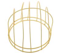 HAPINARY Ancient Chinese Crown Frame DIY for Hanfu Headdress Making, Small Electroplated Gold Hollow Metal Crown Base, Headpiece Craft Accessory for Traditional Costume and Home Display