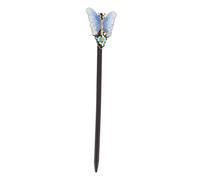 HAPINARY Ancient Design Hair Sticks and Wooden Hairpin Blue Chinese Traditional Hanfu Headdress for Classical Hanfu Accessories and Cultural Events