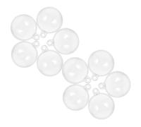 HAPINARY Aquarium Floating Fillable Ornament 10pcs 3cm PVC Hanging Fish Tank Decoration Clip Sphere for Xmas Tree Party Home Decor
