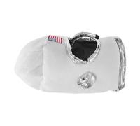 HAPINARY Astronaut Helmet White Polyester Costume Headgear for Women, Creative Design Space Theme Party Hat, Suitable for Dress Up Game Cosplay Costume Events