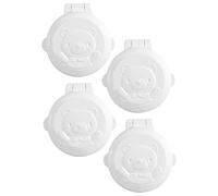 HAPINARY Baby Button Security Lock Washing Machine Button Protective Cover for Child Safety White Abs Plastic for Home Appliances and Cars 4pcs Set with Easy Installation