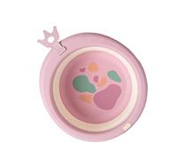 HAPINARY Baby Wash Basin Foldable PP Silicone Baby Bath Tub Cartoon Face Bathtub Wash Bin for Infant Home Travel Camping Portable
