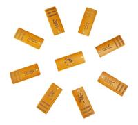 HAPINARY Bagua Divination Cards and Lightweight Construction Wooden with Delicate Design 9pcs Feng Shui Learning Tool for Tai Ji Prediction and Spiritual Fortune Telling