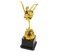 HAPINARY Ballet Dance Trophy Award in Gold Plastic Suitable for Dance Schools and Competition Winners Small Souvenir Trophy