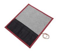 HAPINARY Bamboo Brush Storage Pouch for Artists Versatile Roll-up Organizer for Painting and Drawing Tools Capacity Calligraphy Brush Holder Design for