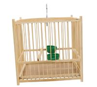 HAPINARY Bamboo Woven Birdcage Bird Cage for Finches Pigeon Feeding Cage Small Bird Holder Bird Carrier Stylish Home Decor Easy Maintenance