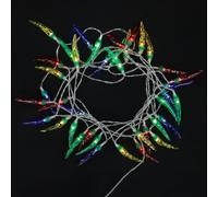 HAPINARY Battery Powered String Lights 40 LEDs Pepper Shape Assorted Colour with Extra Long Cable for Indoor Use to Create A Fun and Warm Atmosphere