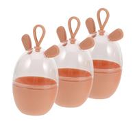 HAPINARY Beauty Egg Storage Box Set of 3 Silicone Makeup Sponge Holder Cover Makeup Tool Organizer Dustproof Portable Cosmetics Supplies Case