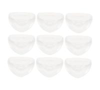 HAPINARY Bibs Dummy Holder Storage Box, Portable Pp Case for Silicone and Clip, Safe to Use, 10pcs Pack for Home Storage and Newborn Essentials