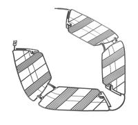 HAPINARY Bike Mesh Wheel Guard Rear Wheel Protector Plastic Dress Guard Easy Installation Cycling Safety for Urban Commuters