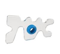HAPINARY Billiard Cue Support Bridge Head Acrylic Pool Cue Holder Rack Blue Ring Portable for Pool Tables Clubs and Home Billiard Sessions