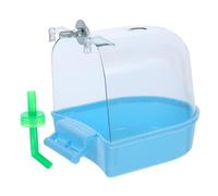 HAPINARY Bird Bath Tub for Parrots Convenient Reusable Bathtub Hooks Leakproof Design for Cage Use Safe for Birds Easy to Install for Fun Bathing