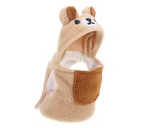 HAPINARY Bird Costume Clothes for Parrots Cozy Sweatshirt for Cockatiels and Lovebirds Warm Cute Bear Shape Apparel for Small Birds