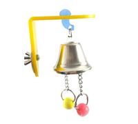 HAPINARY Birds Chew Toys for Parrots Stainless Steel Hanging Bell Toy Fun Activity for Birds Random Color for Macaws Conures and Budgies