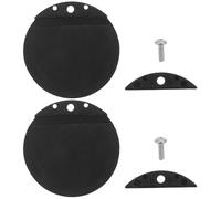 HAPINARY Boat Scupper Cover Kit with Weatherproof Nylon Flapper Valve and Screws, Marine Drain Hole Cover for Yacht Navigation and Ocean Boat Sceneries, Black, Anti-leak Technology