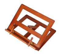 HAPINARY Book Stand Sturdy Frame for Reading Wooden Adjustable with Foldable Structure and Elegant Carved Design, Portable Bible Bracket for Home Altars and Desktops
