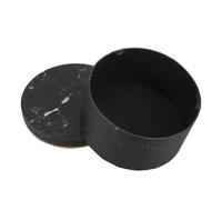 HAPINARY Bouquet Packaging Box round Black Marble Design Luxury Made of Paper with Exquisite Packaging Beautifully Packaged Features for Birthday and Anniversary for Preserved Flowers