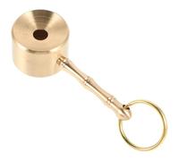 HAPINARY Brass Bamboo-style Bird Call Whistle Pendant with Keychain, Outdoor Survival Rescue Whistle for Pigeon Training and Bird Sounds, Noise Maker Accessory for Hunting and Birdwatching