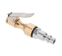 HAPINARY Brass Quick Connect Air Chuck with Steel Locking Clip for Secure Car Tire Inflation Auto Tire Fitting with Internal Shutoff and Air Pumps